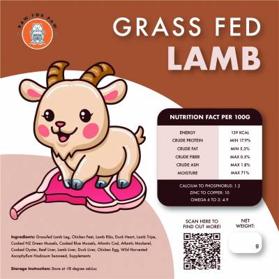 Raw Food for Adult Dog - Grass-Fed Lamb