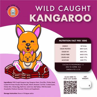 Raw Food for Adult Dog - Wild Caught Kangaroo