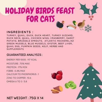 Holiday Birds Feast - For Cats