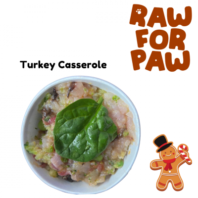 Raw Turkey Casserole for Cats - 80g x 4