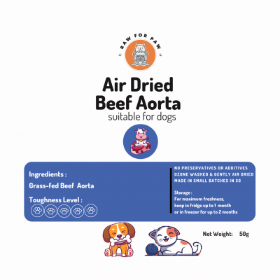 Air Dried Beef Aorta Chips