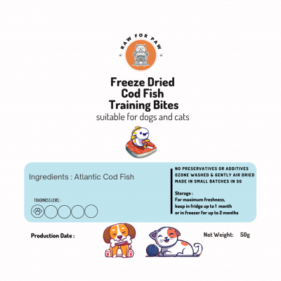 Freeze Dried Cod Fish Bites