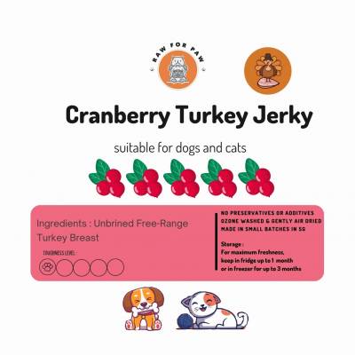 Cranberry Turkey Jerky 50g